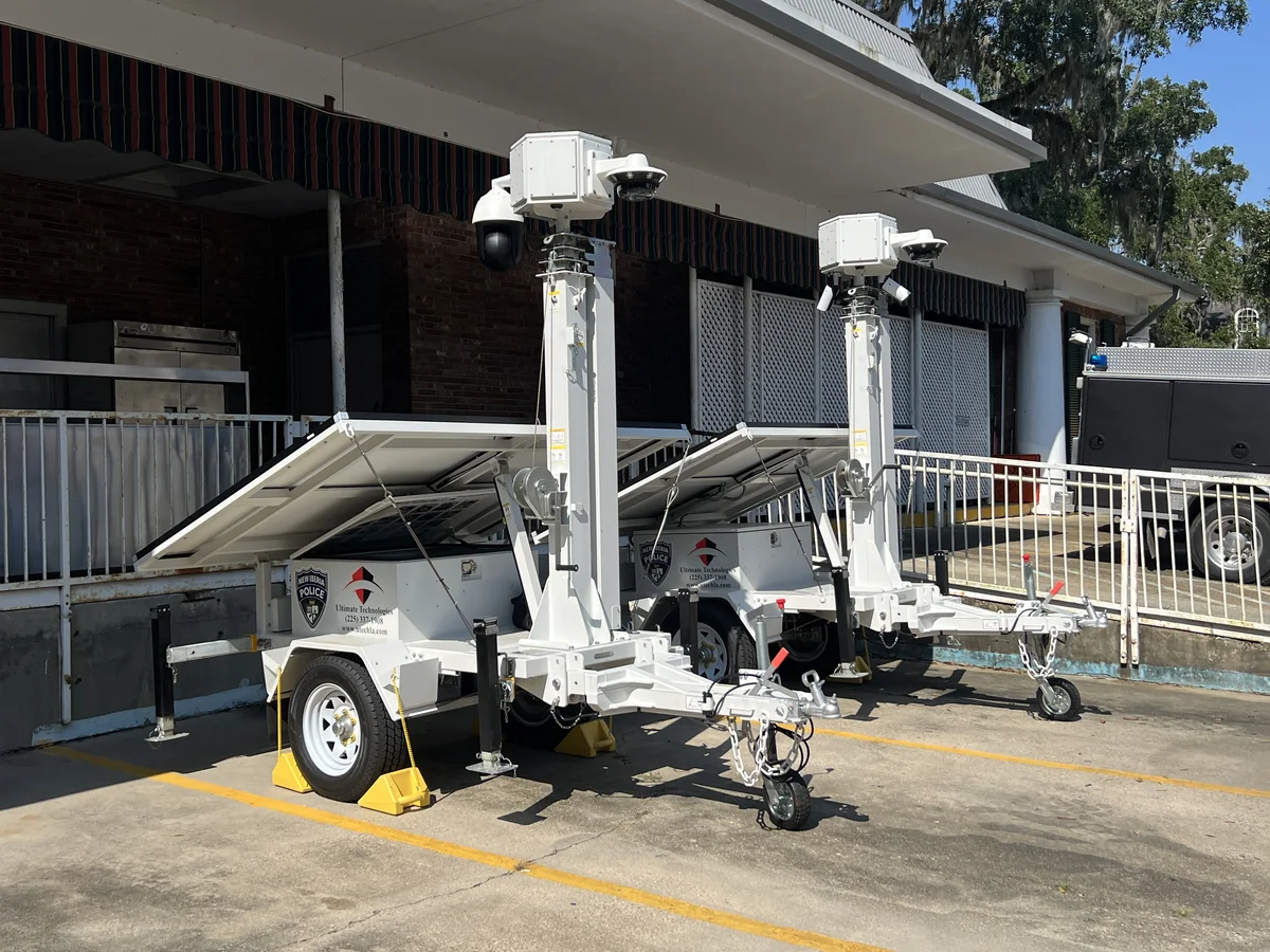Analytic security trailers for remote surveillance